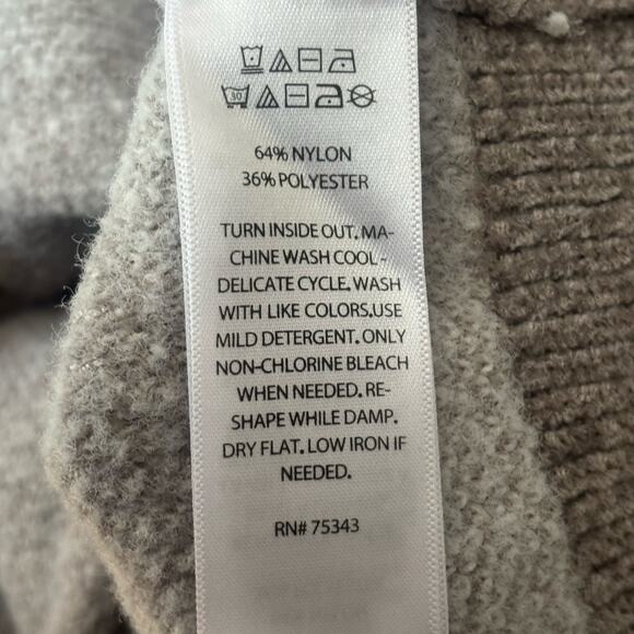 William Rast Chenille Cropped Sweater Coastal Artsy Abstract Intarsia Knit - Picture 3 of 9